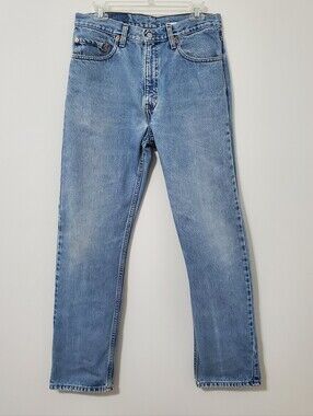 Levi's 505 Vintage Regular Fit Straight Leg Jeans 33 Waist
